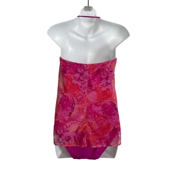 Lauren Ralph Lauren Calypso Flyaway One Piece Floral Swimsuit Size 8 - Picture 2 of 8